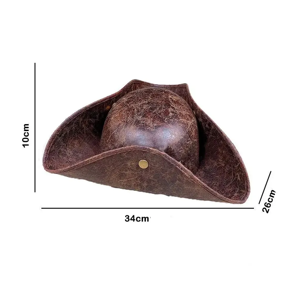 Chapeau corsaire en cuir PU pour adultes – Image 4