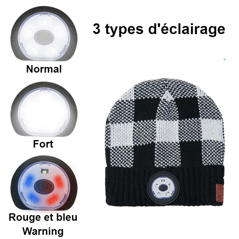 Bonnet casque Bluetooth+lumière LED – Image 2