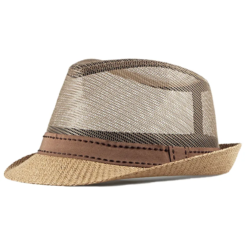 Chapeau trilby en paille