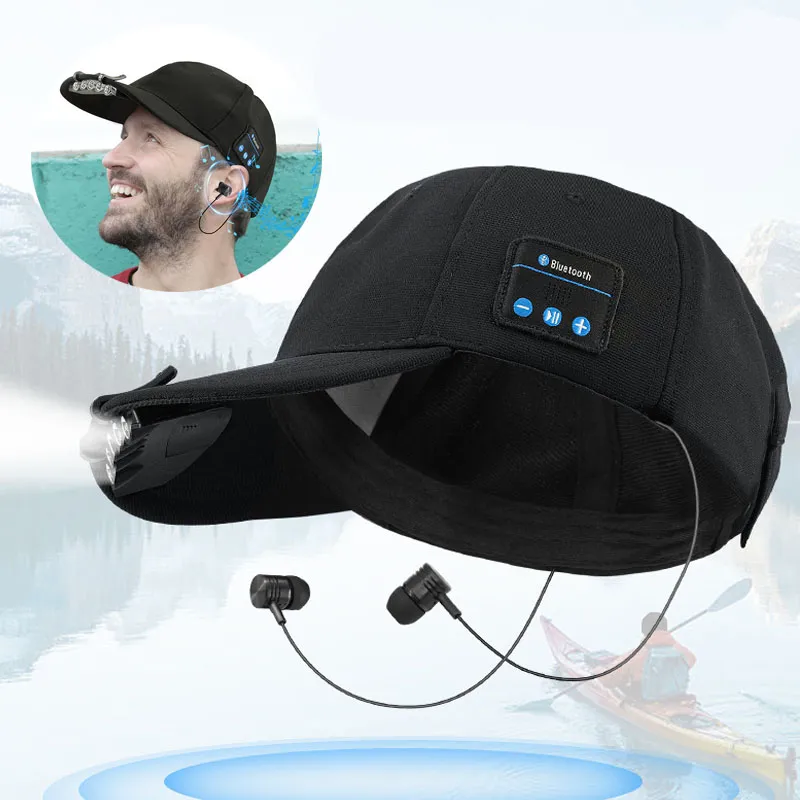 Casquette connectée Bluetooth + LED