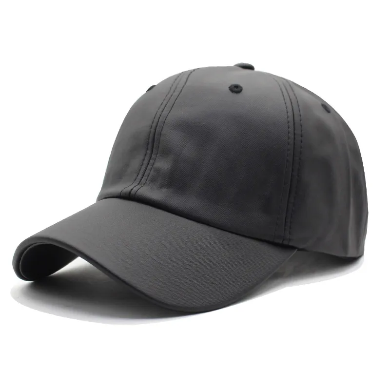 Casquette de Baseball cuir Pu oeillets d’aération – Image 2