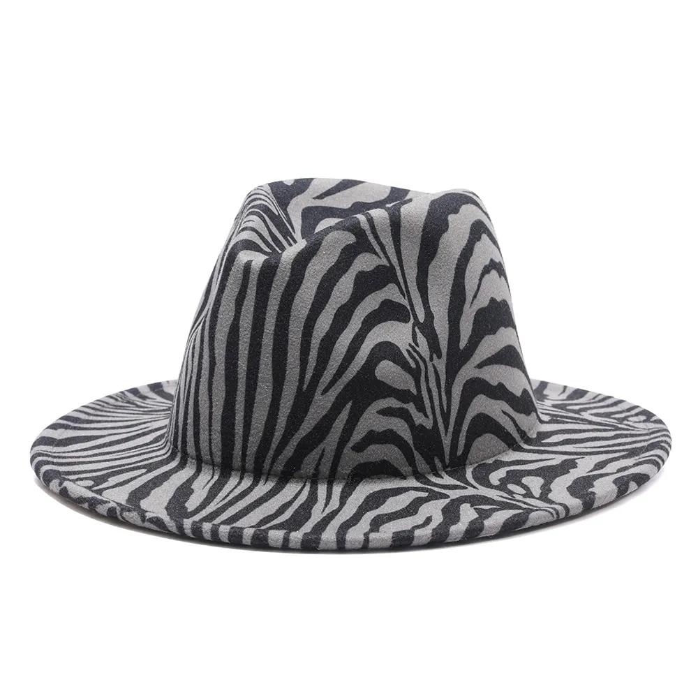 Chapeaux fedora zébré unisexe – Image 2