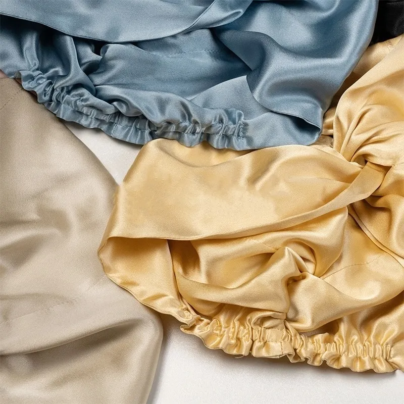 Bonnet turban de nuit pure soie de mûrier – Image 6