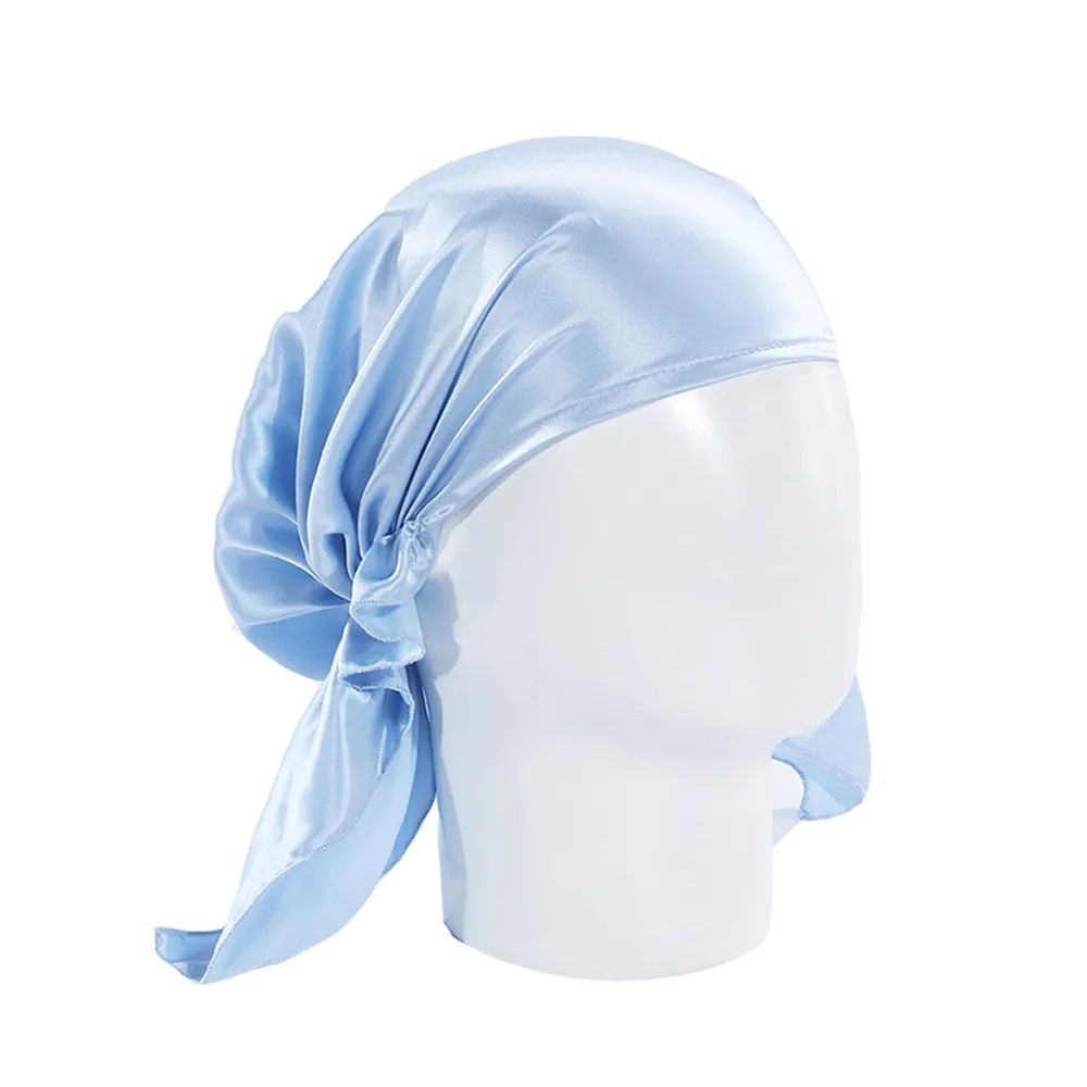 Bonnet de nuit en pure soie avec ruban élastique – Image 6