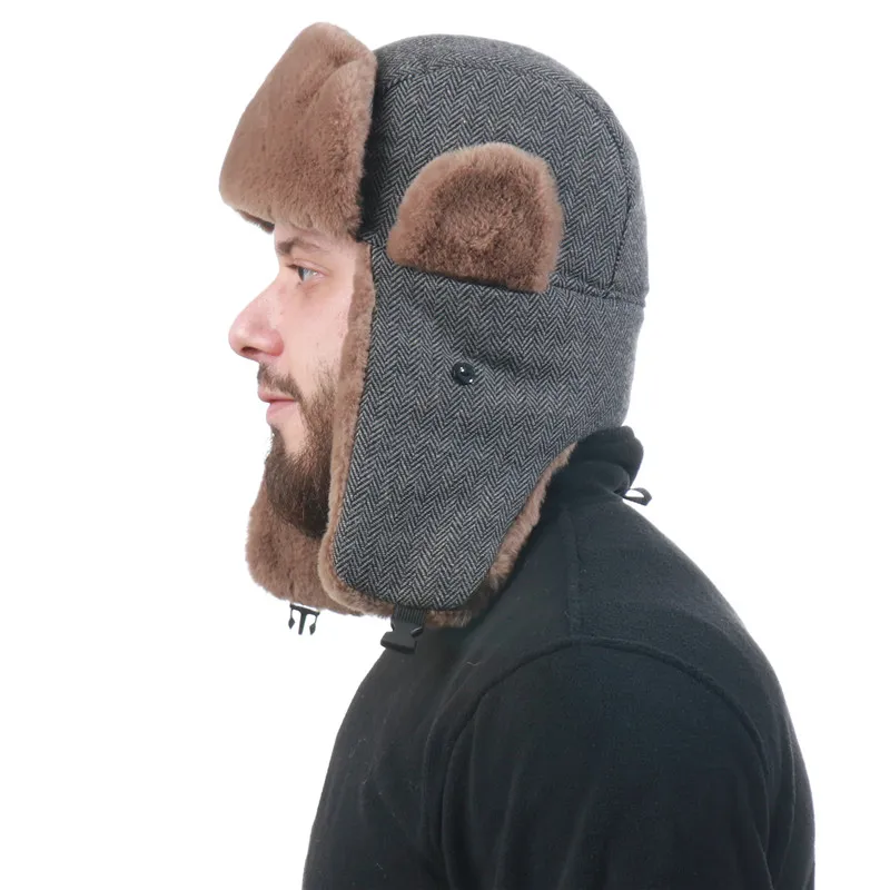 Chapka rayures zigzag doublure thermique – Image 3