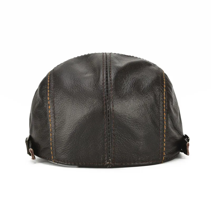 Casquette Duckbill en cuir de vachette – Image 5