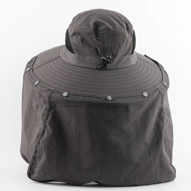 Chapeau de pêche imperméable avec rabat amovible – Image 2