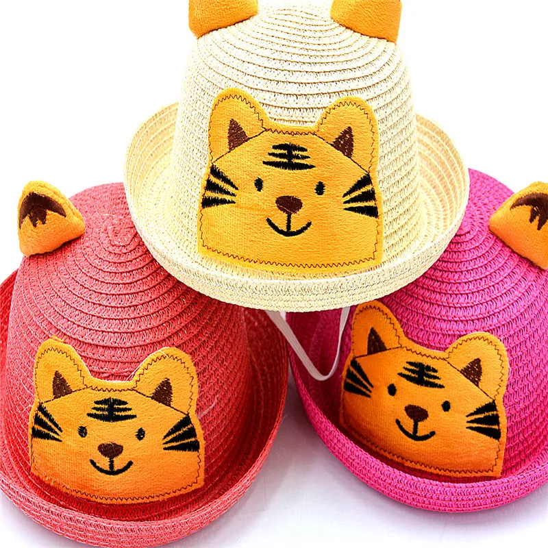 Chapeau de paille animal mignon pour enfant – Image 3