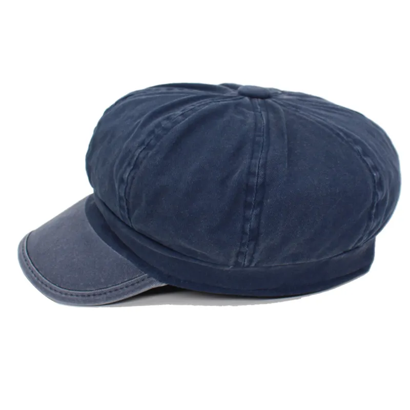 Casquette octogonale en coton délavé – Image 2