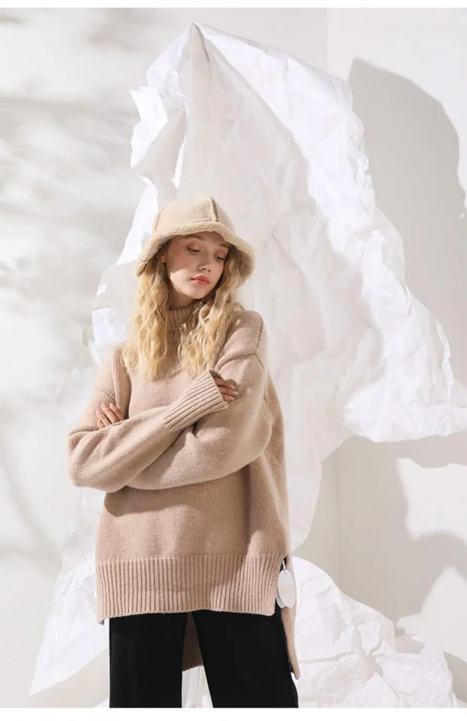 Bob femme simili cuir daim réversible – Image 4