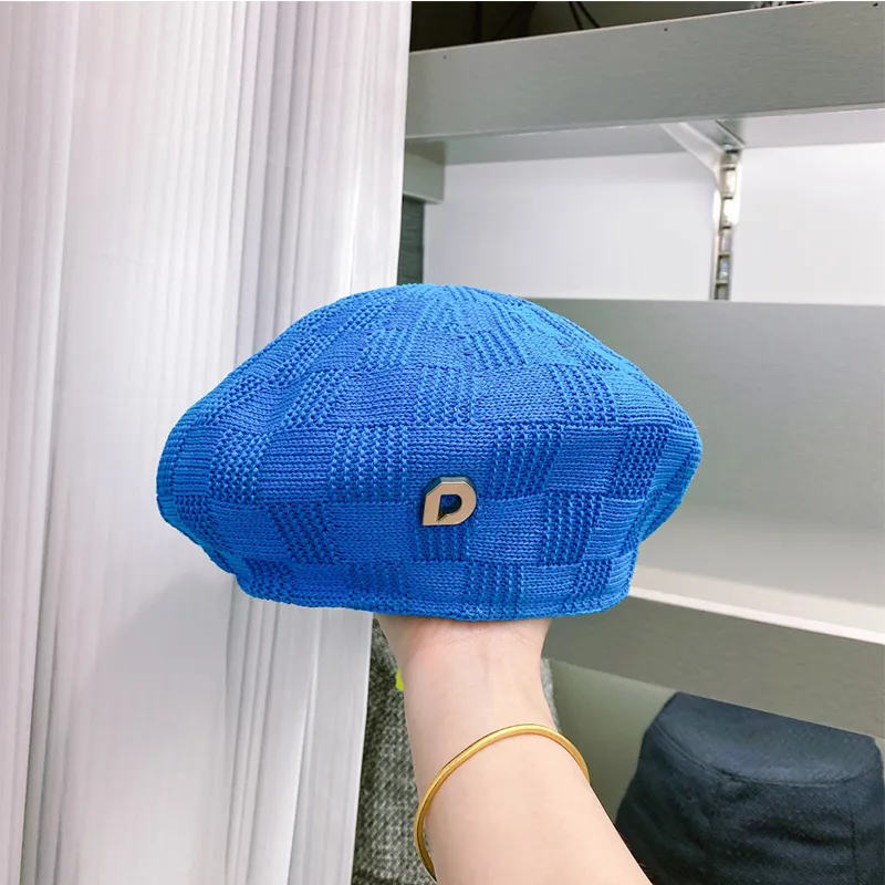 Béret d’été en tricot damier Nouvelle Collection – Image 4