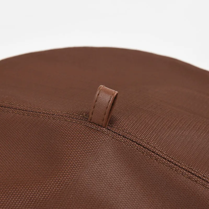 Béret basque en cuir Pu pour femme – Image 4