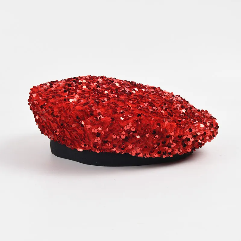 Béret de fête à sequins pour femme