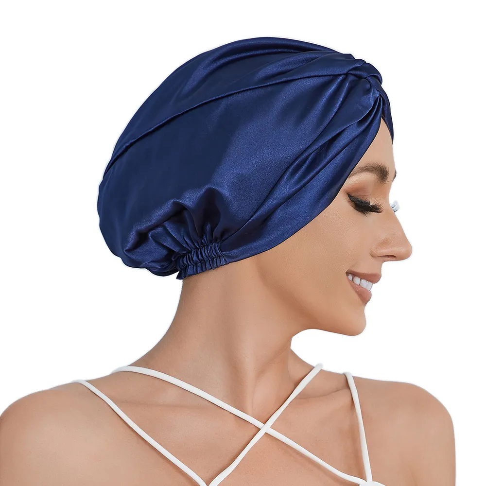 Bonnet de nuit en Satin pour femme