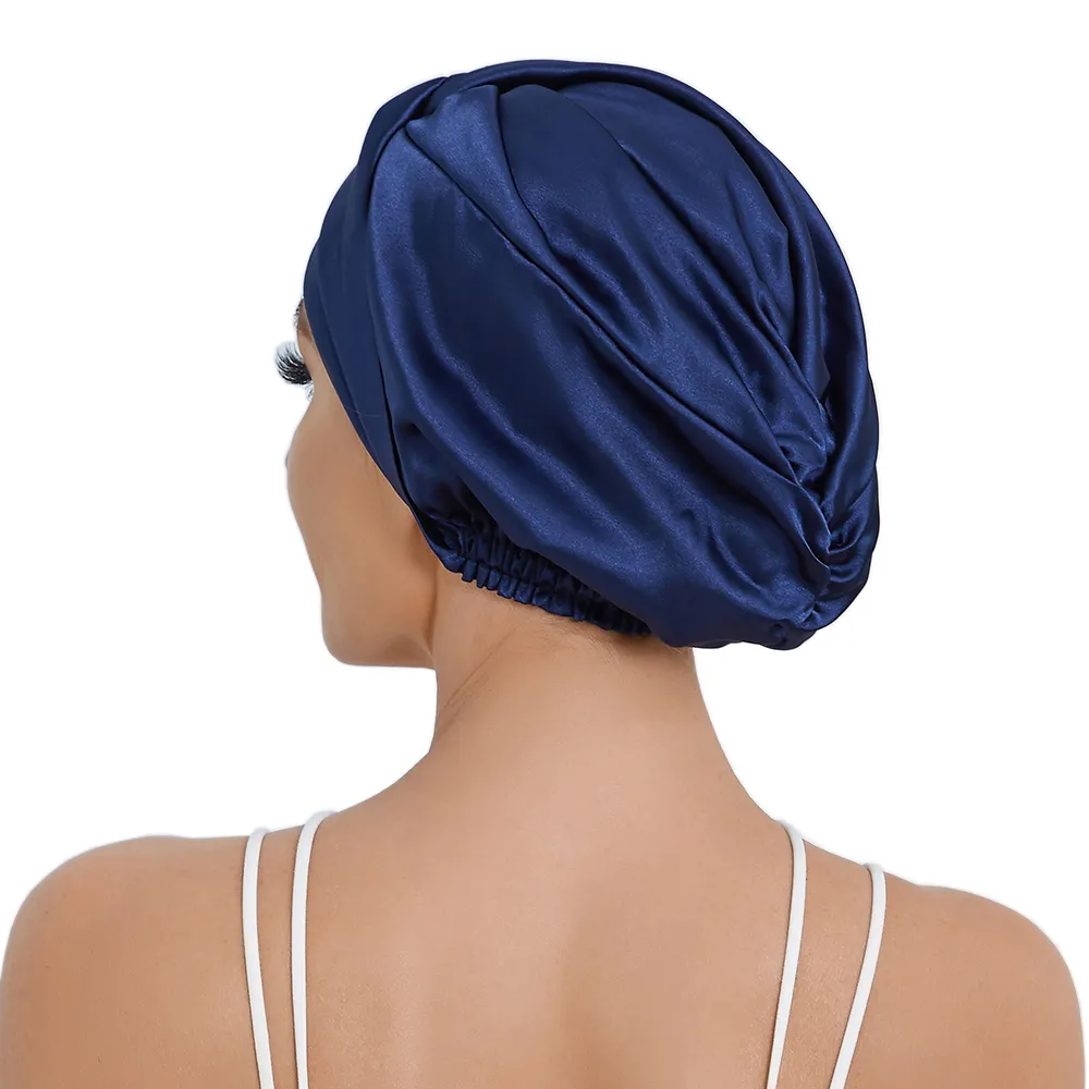 Bonnet de nuit en Satin pour femme – Image 3