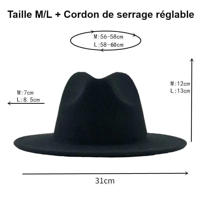 Jazz Fedora Collection bicolore homme – Image 4