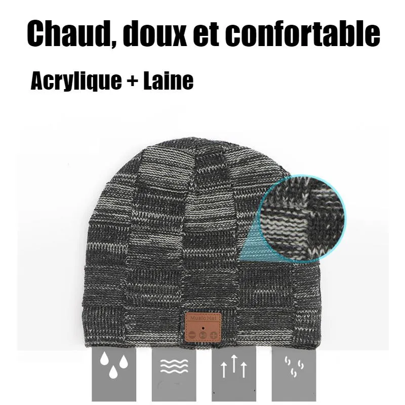 Bonnet casque sport Bluetooth – Image 2