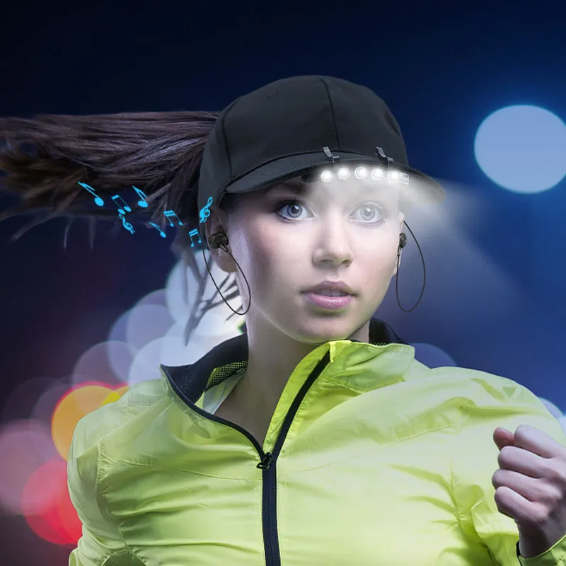 Casquette connectée Bluetooth + LED – Image 2