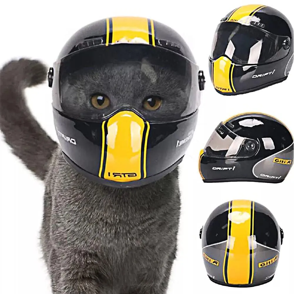Casque de moto pour chat/chiot