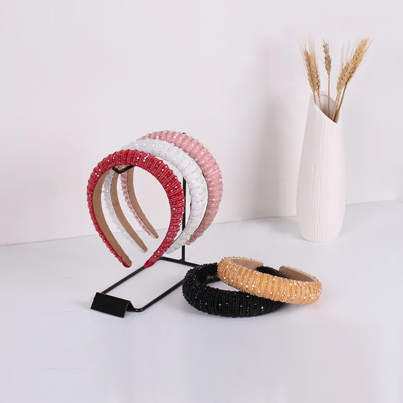 Serre-tête femme large strass cristal – Image 5