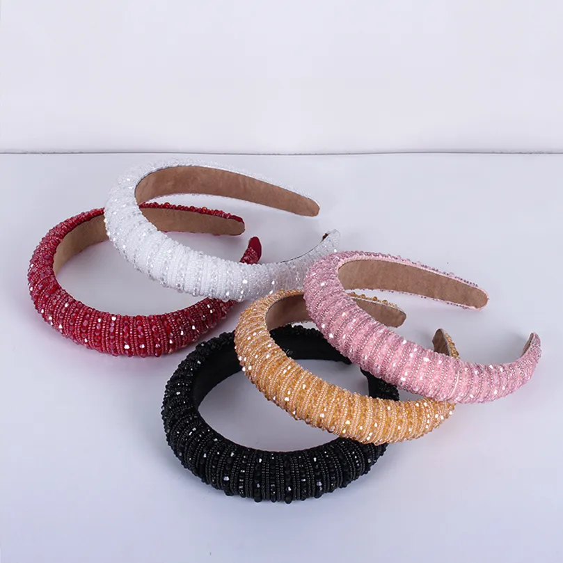 Serre-tête femme large strass cristal – Image 3