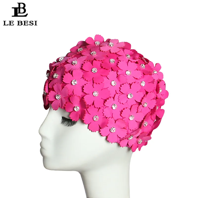 Bonnet de bain coloré multifleurs – Image 4