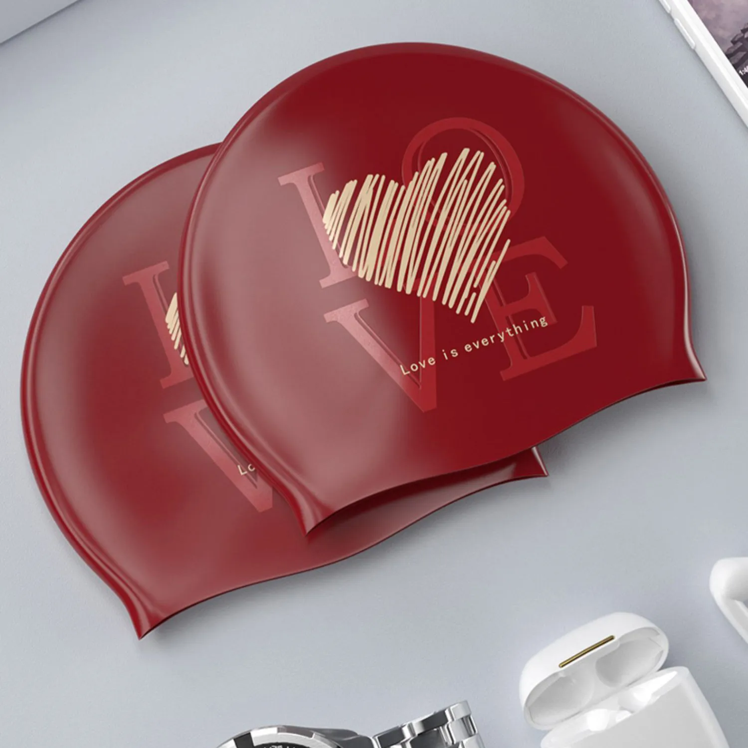 Bonnet de natation Love is everything – Image 5