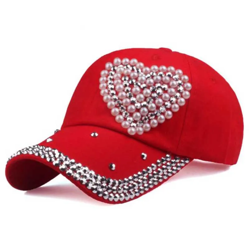 Casquette de baseball Coeur de perles – Image 3
