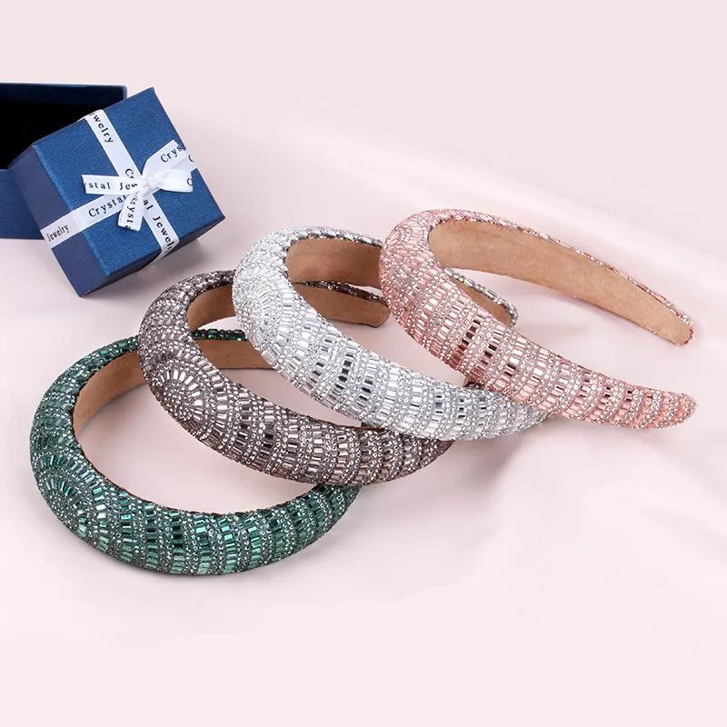 Serre-tête rembourré strass cristal – Image 2