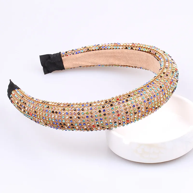 Serre-tête rembourré strass cristal – Image 5