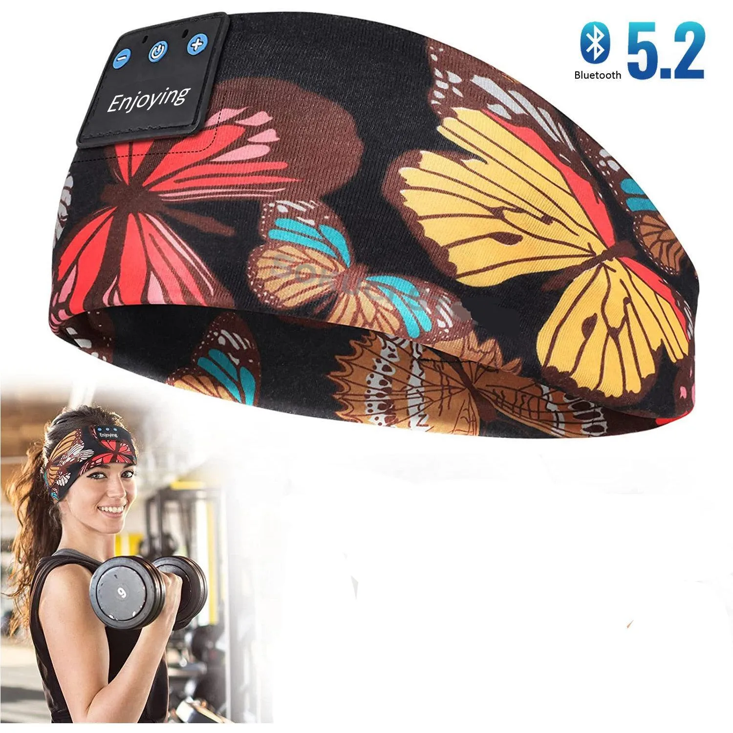 Bandeau de sport papillon connecté Bluetooth