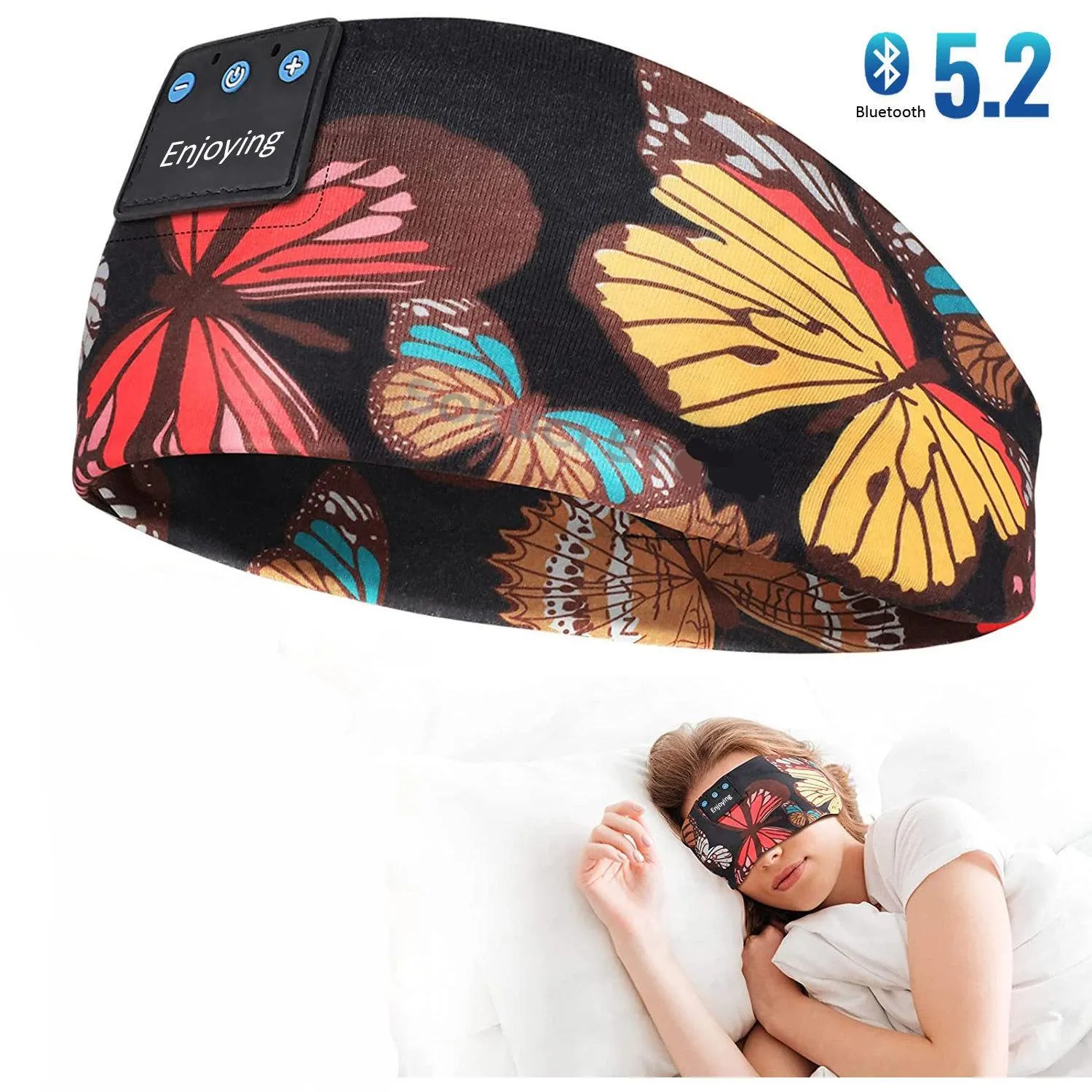 Bandeau de sommeil papillon connecté Bluetooth
