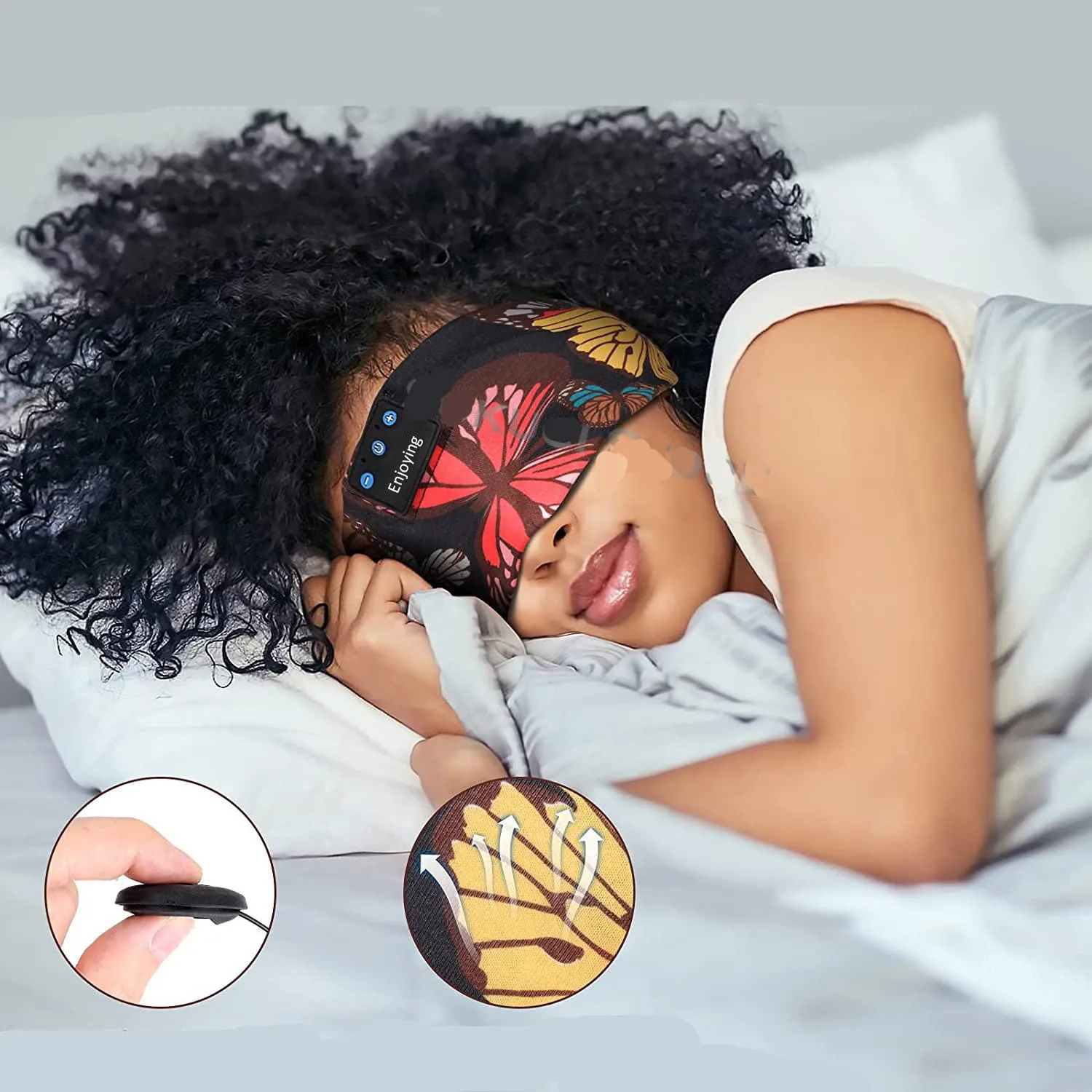 Bandeau de sommeil papillon connecté Bluetooth – Image 3