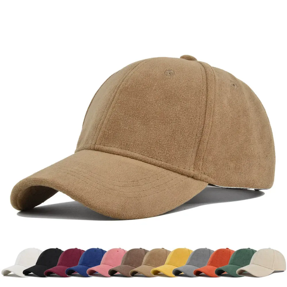 Casquette de baseball en daim Suede