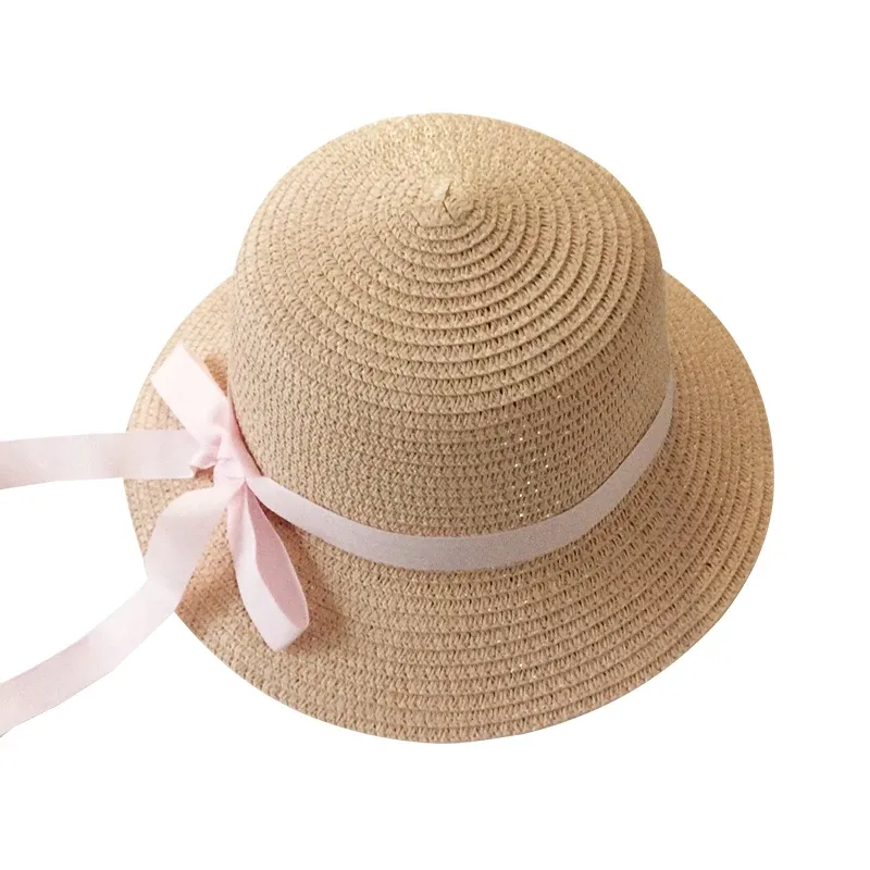 Chapeau de paille enfant fille 2-5ans classique – Image 3