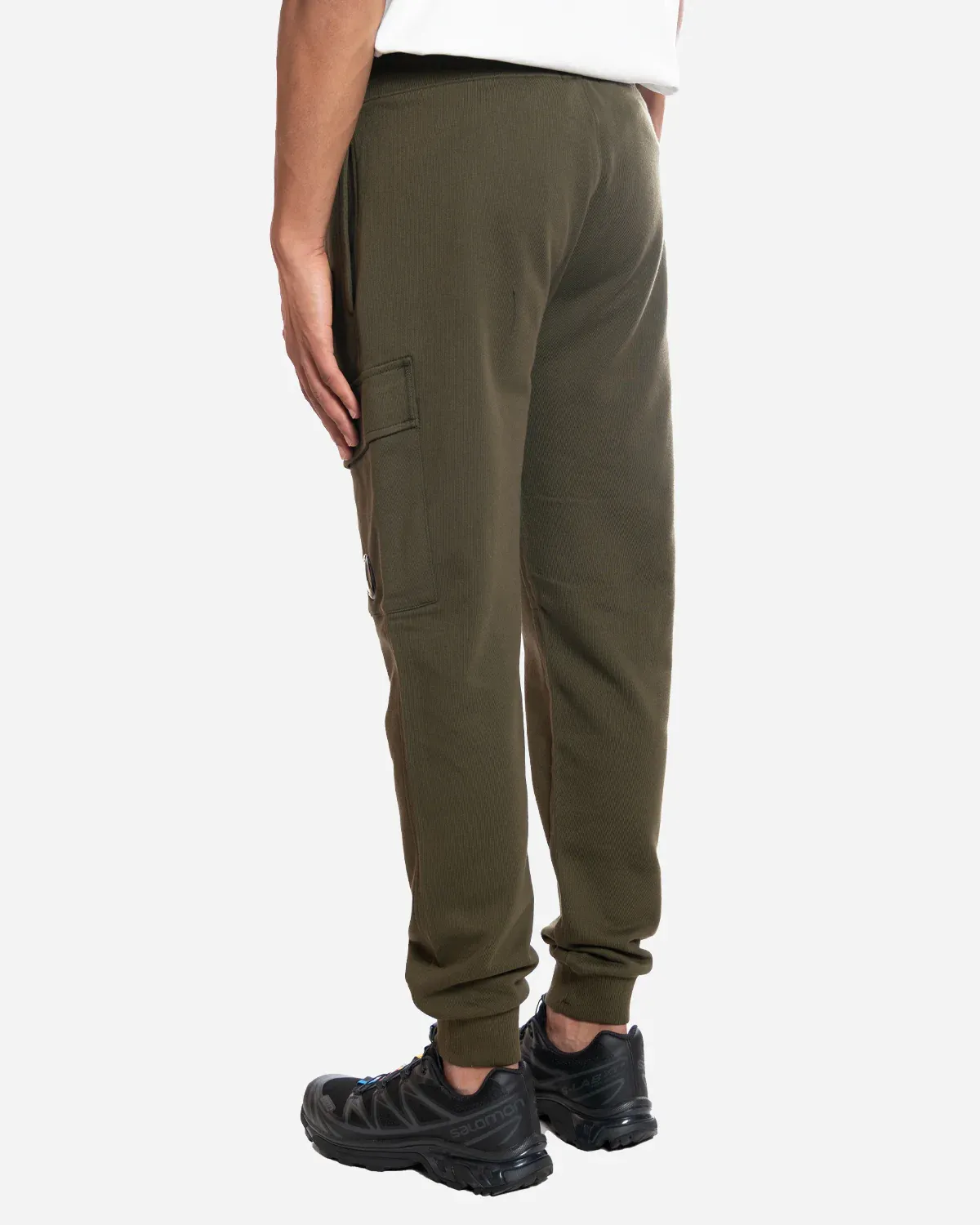 Diagonal Raised Fleece Cargo Sweatpants – Image 9