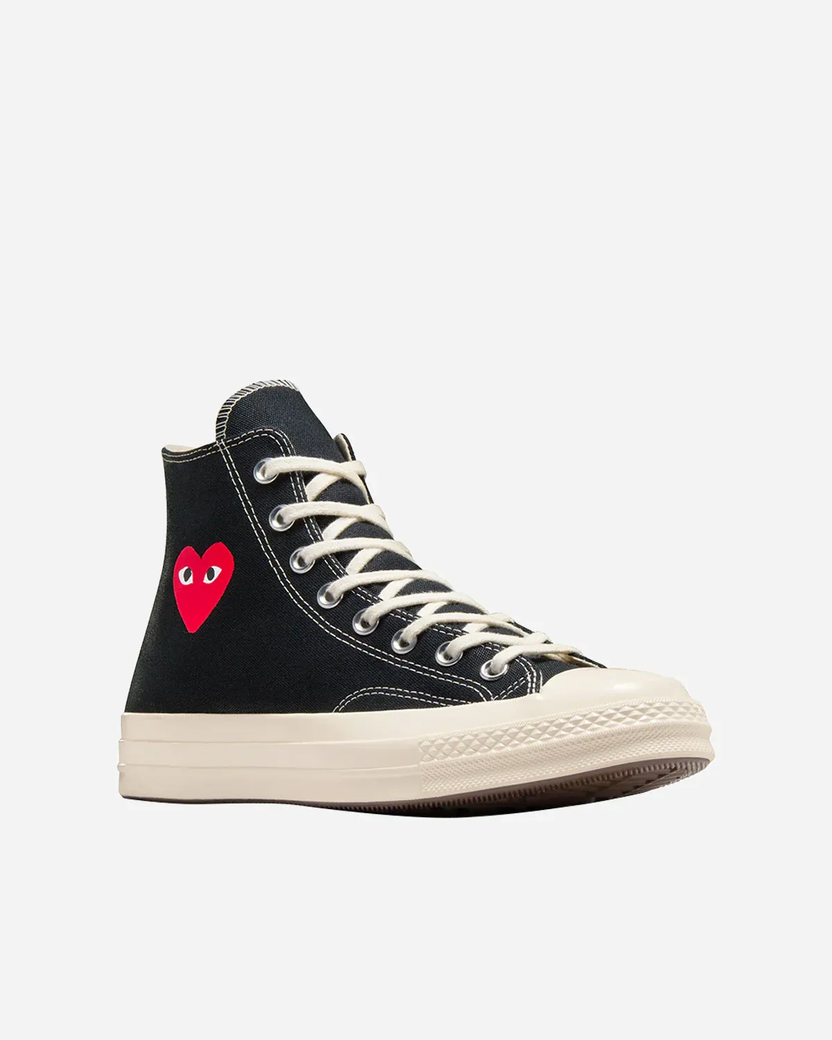 CDG Play x Converse Chuck 70 Hi Top Small Heart Black – Image 3