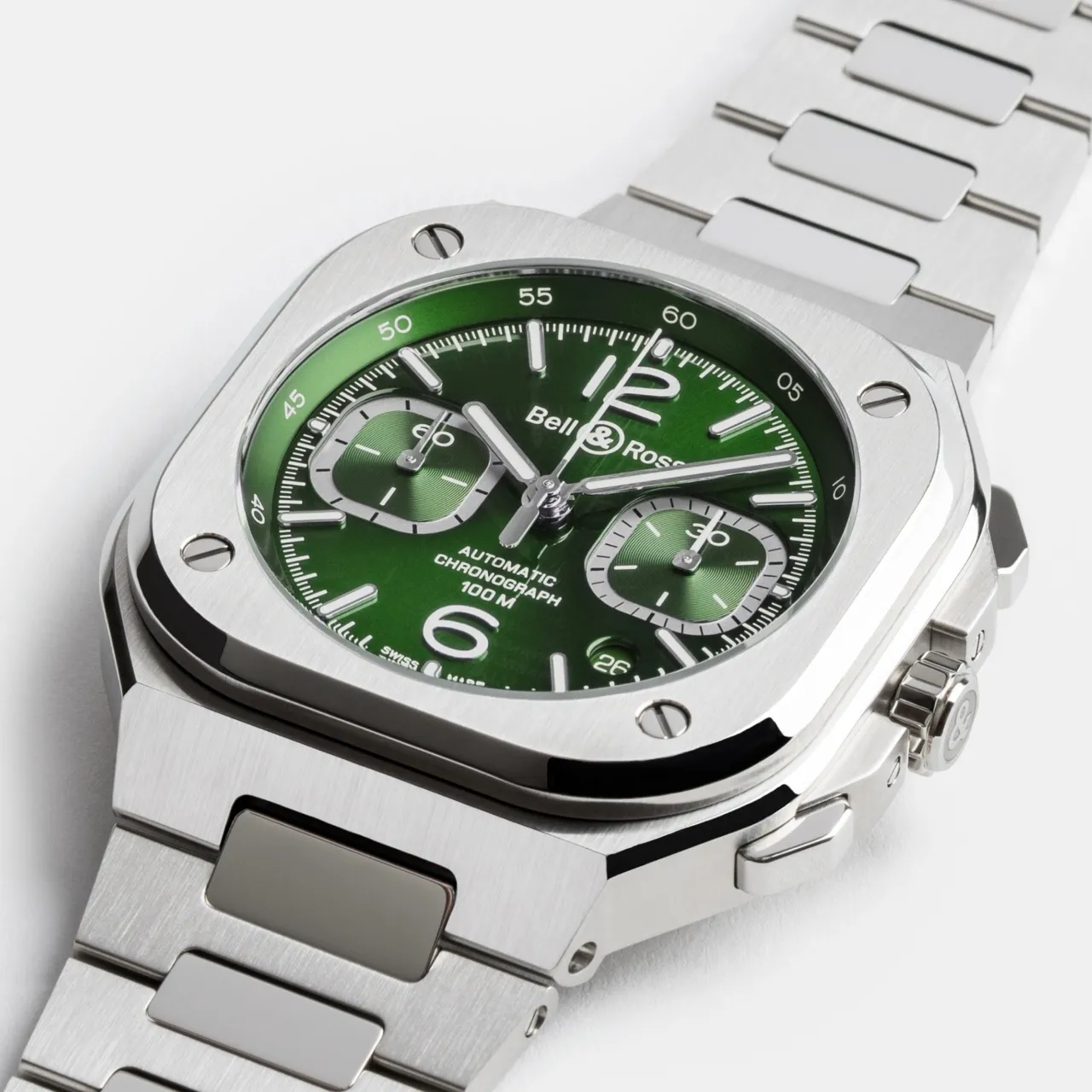 Bell & Ross BR 05 Chrono Green Steel – Image 3