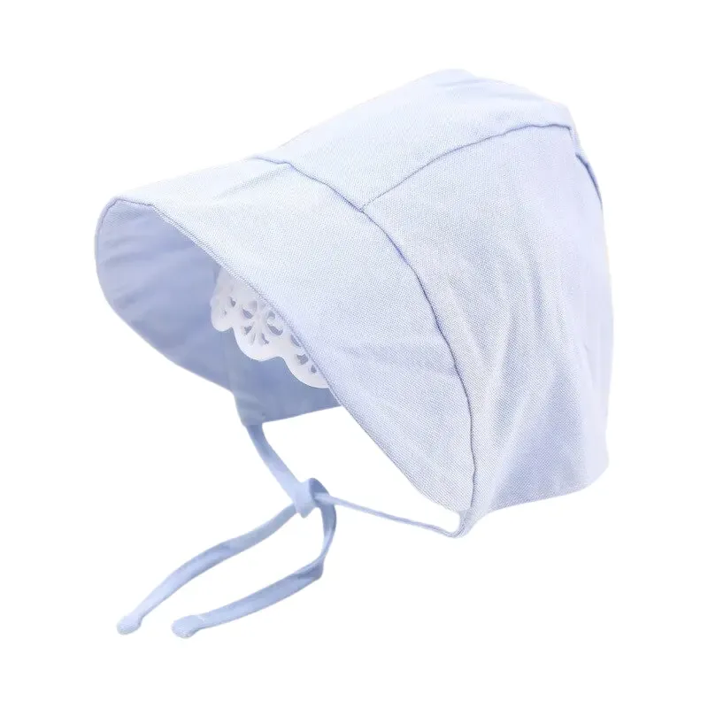 Chapeau bébé uni bleu