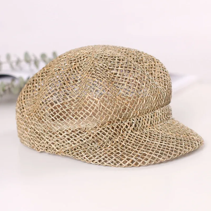 Casquette Ajourée en Paille Style Britannique pour Femme – Image 4