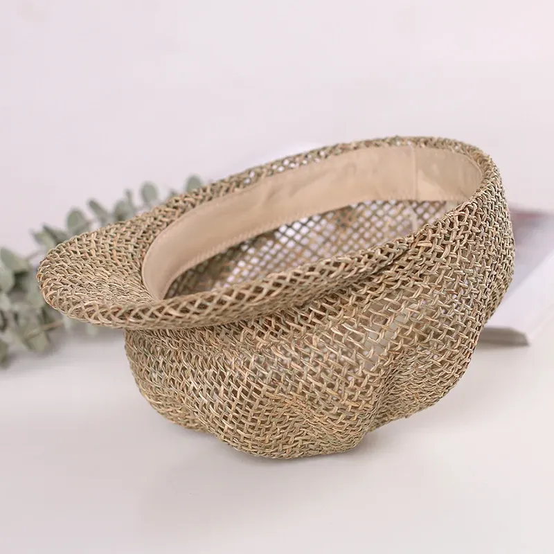 Casquette Ajourée en Paille Style Britannique pour Femme – Image 5