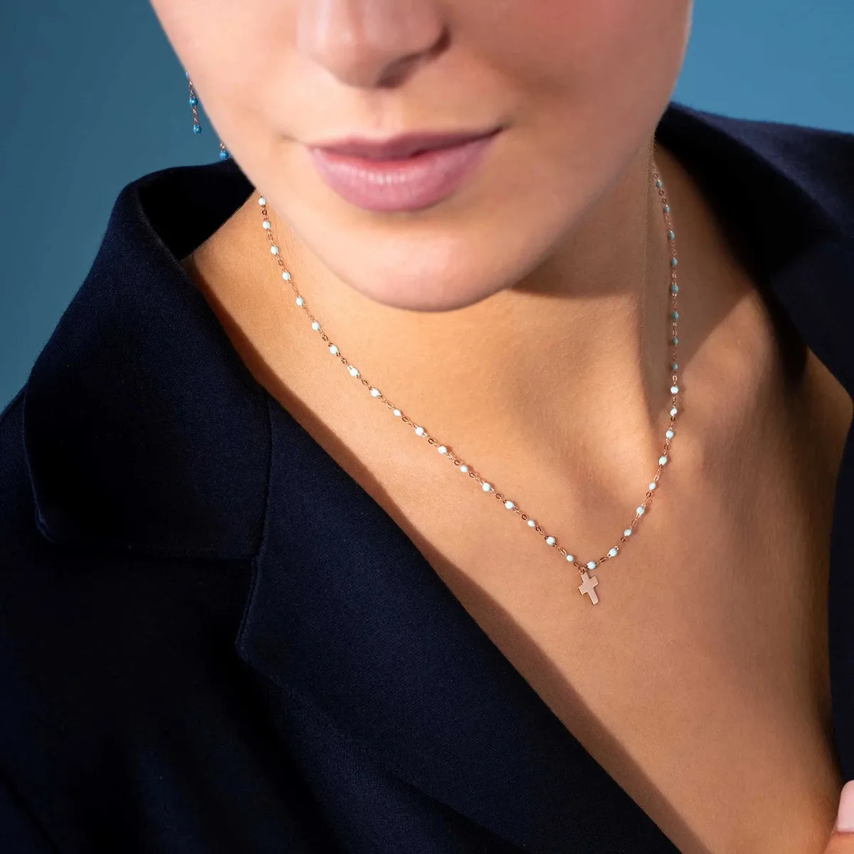 gigi Clozeau Collier Croix Classique – Image 3