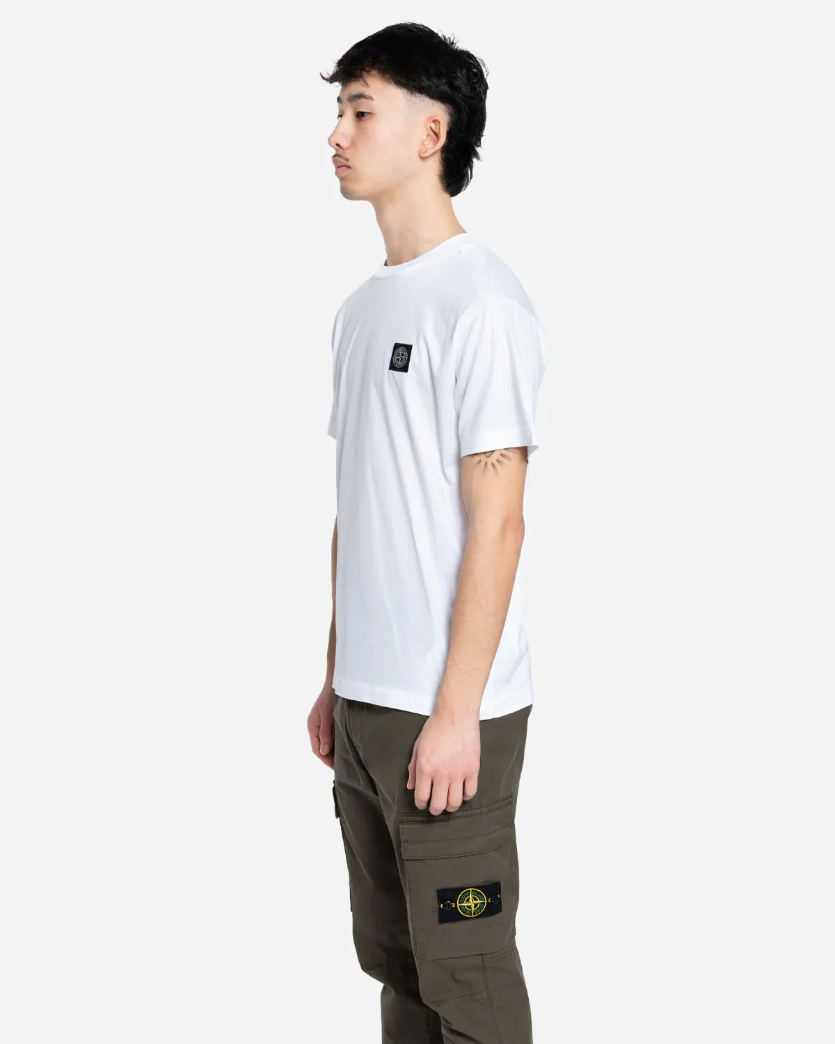 T-Shirt à Écusson Blanc – Image 3