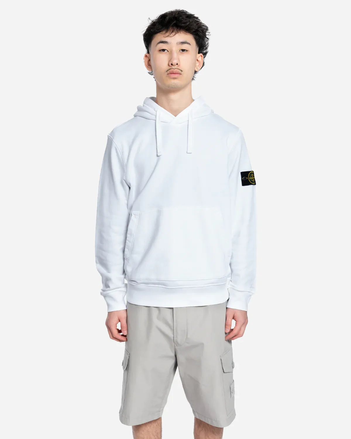 Sweatshirt à Capuche Blanc