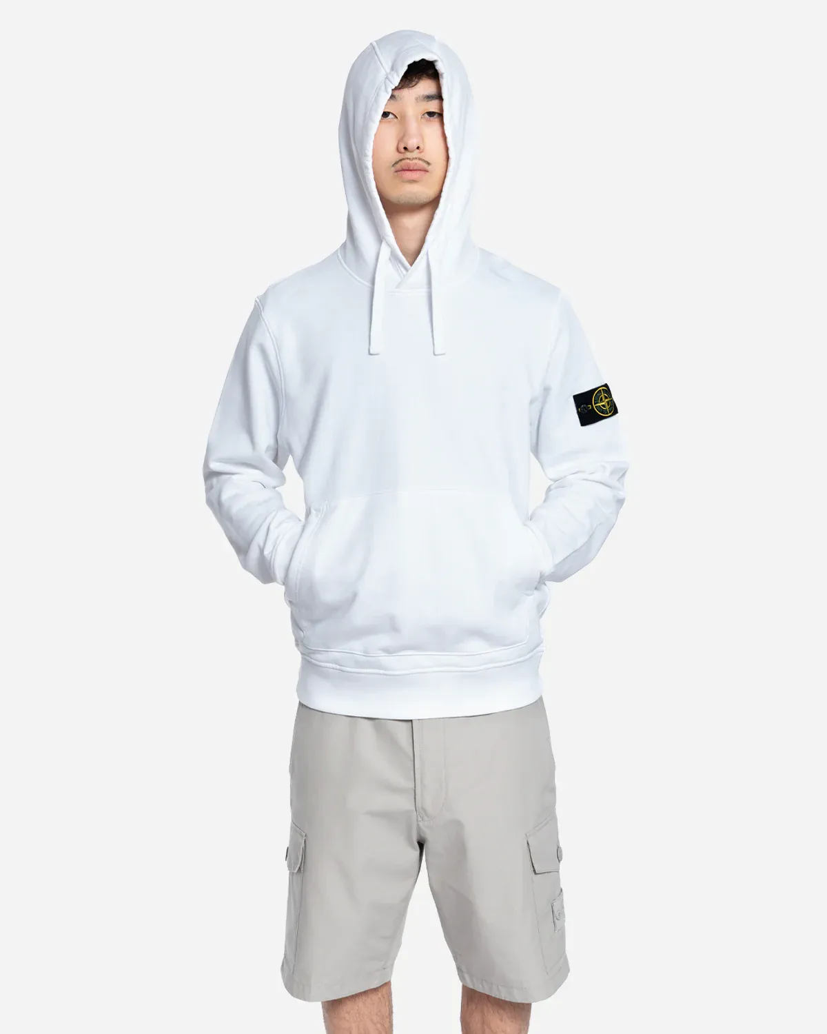 Sweatshirt à Capuche Blanc – Image 2