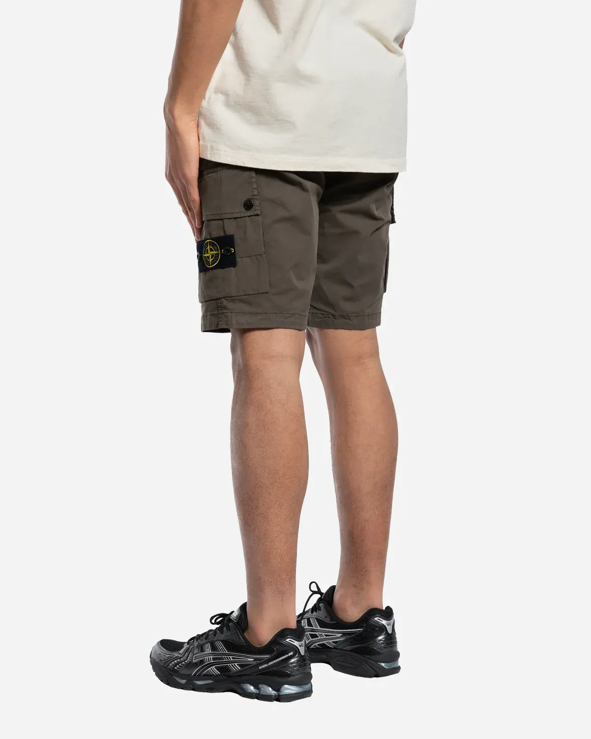 Bermuda à Poches Cargo Kaki – Image 3