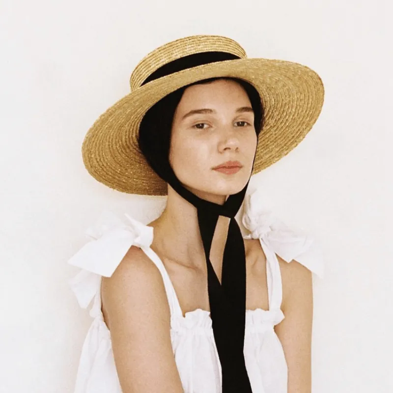 Chapeau de Paille Élégant et Rétro – Image 2