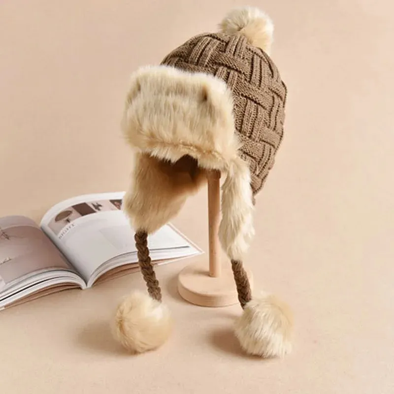 Chapka Femme avec Doublure Imitation Fourrure