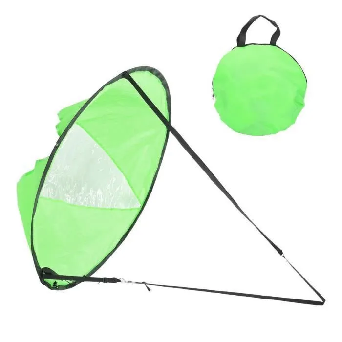 Voile sphérique portable pliable vert
